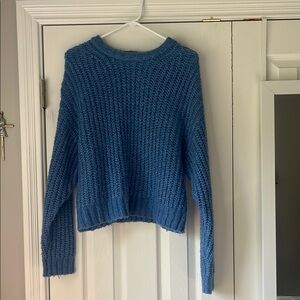 Blue Knit Women's Sweater